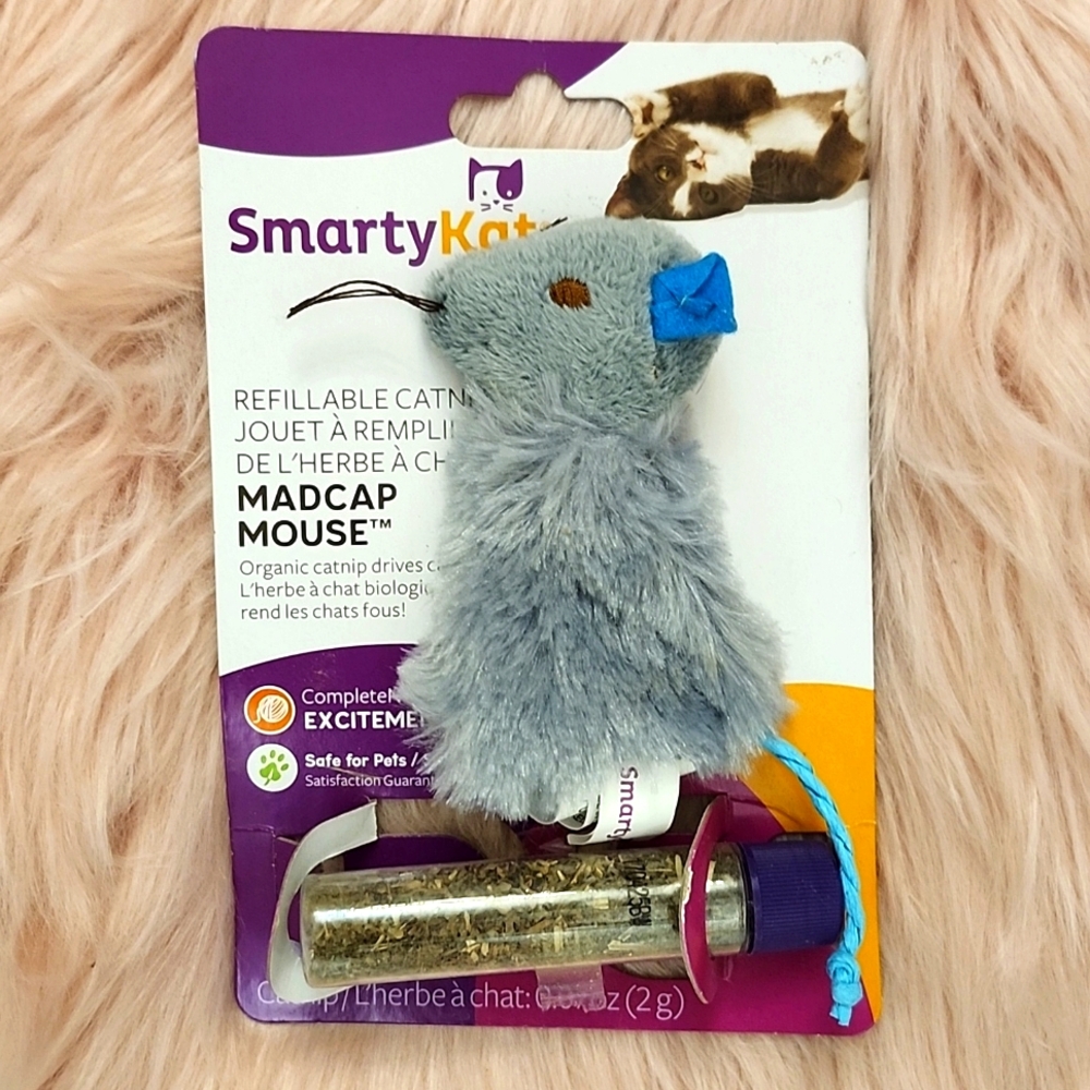 Brand New Y2K SMARTYKAT RE-FILLABLE CATNIP CAT TOY